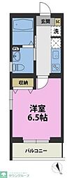 ベルヴィ 1Kの間取図画像