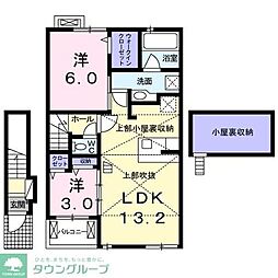 セカンドインプレス 1SLDKの間取図画像
