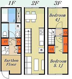 かえでパレス南行徳 2LDKの間取図画像