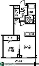 AmazingCourtC 1LDKの間取図画像