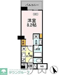 市川市南八幡4丁目マンション 1Kの間取図画像