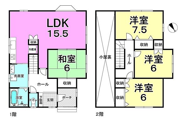 間取りを拡大表示