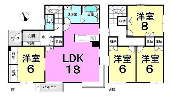 間取りを拡大表示
