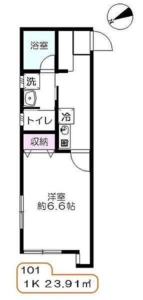 ティエラ 101｜東京都足立区舎人2丁目(賃貸アパート1K・1階・23.91㎡)の写真 その2
