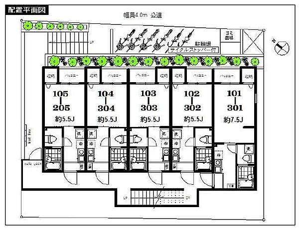 フォセット松戸・上本郷 303｜千葉県松戸市仲井町1丁目(賃貸マンション1K・3階・18.54㎡)の写真 その2