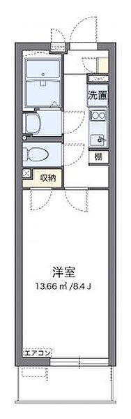 クレイノ八潮 305｜埼玉県八潮市大字大曽根(賃貸マンション1K・3階・24.84㎡)の写真 その2