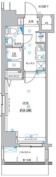 グランドコート親水公園 ｜東京都足立区舎人5丁目(賃貸マンション1K・6階・25.51㎡)の写真 その6