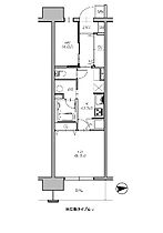 ロイヤルパークス西新井 831 ｜ 東京都足立区西新井栄町1丁目18-1（賃貸マンション1LDK・8階・43.05㎡） その2