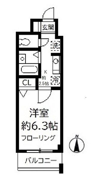 Ｍ－ＦＬＡＴ420 230｜千葉県松戸市松飛台(賃貸マンション1K・2階・21.00㎡)の写真 その2