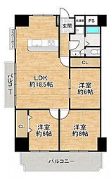 間取図画像 3LDK