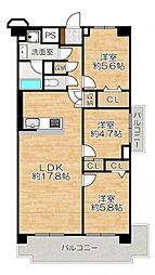 間取図画像 3LDK