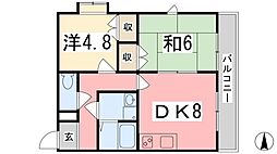 間取図画像 2DK