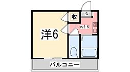 グラーノ・メゾン東姫路駅前 1Kの間取図画像