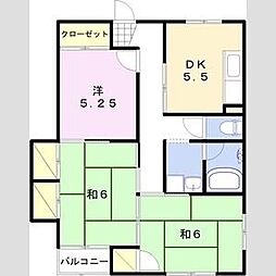 タクミビル 3DKの間取図画像