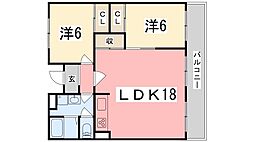 グリーンハイツ東山 3LDKの間取図画像