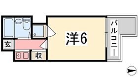 兵庫県姫路市手柄１丁目（賃貸マンション1K・3階・17.69㎡） その2