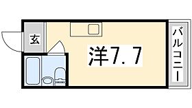 兵庫県姫路市白国１丁目（賃貸マンション1R・3階・16.27㎡） その2