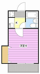 ネクシア桜木 1Kの間取図画像