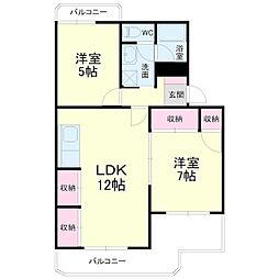 間取図画像 2LDK