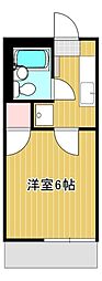 ほたるA 1Kの間取図画像