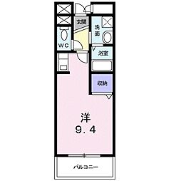 マンションマーレ ワンルームの間取図画像