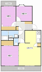 南斗 3LDKの間取図画像