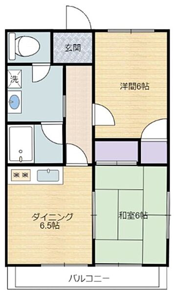 レーニア 401｜静岡県掛川市緑ケ丘２丁目(賃貸マンション2DK・4階・44.67㎡)の写真 その2