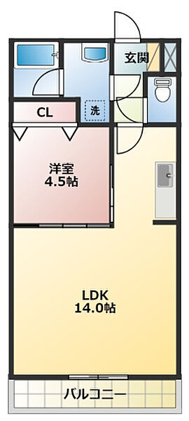 MISTRAL 206｜静岡県袋井市愛野南２丁目(賃貸マンション1LDK・2階・40.12㎡)の写真 その2