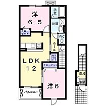 あすなろＢ 203 ｜ 静岡県袋井市堀越（賃貸アパート2LDK・2階・58.86㎡） その2