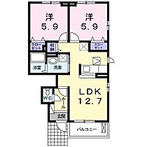 しなのＨ 103 ｜ 静岡県掛川市領家（賃貸アパート2LDK・1階・55.13㎡） その2