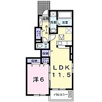 ベラルーチェＡ 101 ｜ 静岡県菊川市西方（賃貸アパート1LDK・1階・44.22㎡） その2