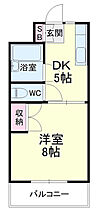 マンションリーフII 206 ｜ 静岡県磐田市立野（賃貸マンション1DK・2階・25.92㎡） その2