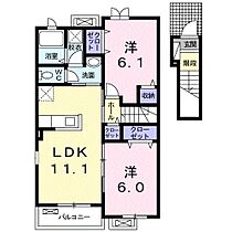 ハピネスハウス森下II 202 ｜ 静岡県磐田市森下（賃貸アパート2LDK・2階・56.65㎡） その2