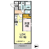 ニュー　ヴィレッジ 101 ｜ 静岡県磐田市国府台（賃貸アパート1LDK・1階・33.67㎡） その2