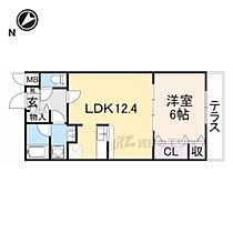 大阪府交野市藤が尾４丁目（賃貸アパート1LDK・1階・42.75㎡） その2