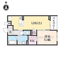 大阪府四條畷市江瀬美町（賃貸アパート1LDK・3階・45.60㎡） その2