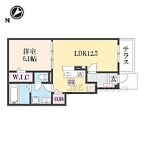 フォレ・リヴェールI 103 ｜ 奈良県大和郡山市新町（賃貸アパート1LDK・1階・44.70㎡） その2