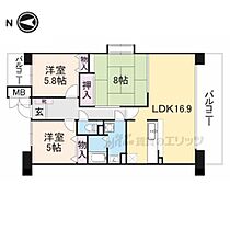 グランコープ津田A棟  ｜ 大阪府枚方市津田駅前２丁目（賃貸マンション3LDK・2階・77.76㎡） その1