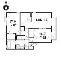 大阪府枚方市東香里新町（賃貸アパート2LDK・2階・62.10㎡） その2