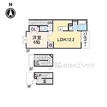 奈良県大和郡山市小泉町東２丁目（賃貸アパート1LDK・3階・53.01㎡） その2