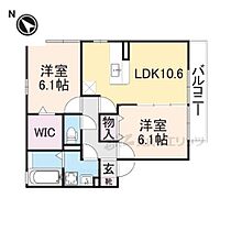 大阪府枚方市印田町（賃貸アパート2LDK・2階・55.44㎡） その2