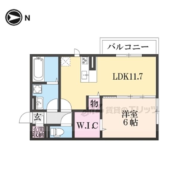 奈良県奈良市南紀寺町１丁目(賃貸アパート1LDK・2階・45.29㎡)の写真 その2