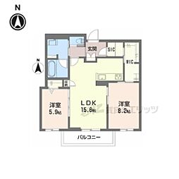 間取図画像 2LDK