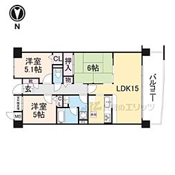 フレアはい・21 3LDKの間取図画像