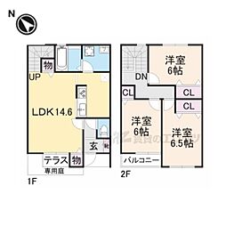 アゼリア 3LDKの間取図画像