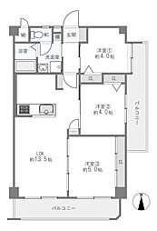 カーサー弥生 3LDKの間取図画像