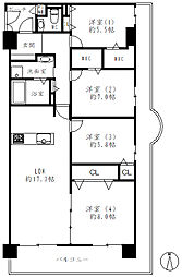 ファミール鶴見 4LDKの間取図画像