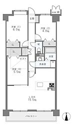 ラウンドスクエア吹田青葉丘 3LDKの間取図画像