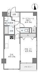 サンロイヤル都島本通 1SDKの間取図画像