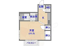 ハウスアオキ  ｜ 福岡県福岡市早良区百道２丁目（賃貸アパート1K・1階・34.12㎡） その2